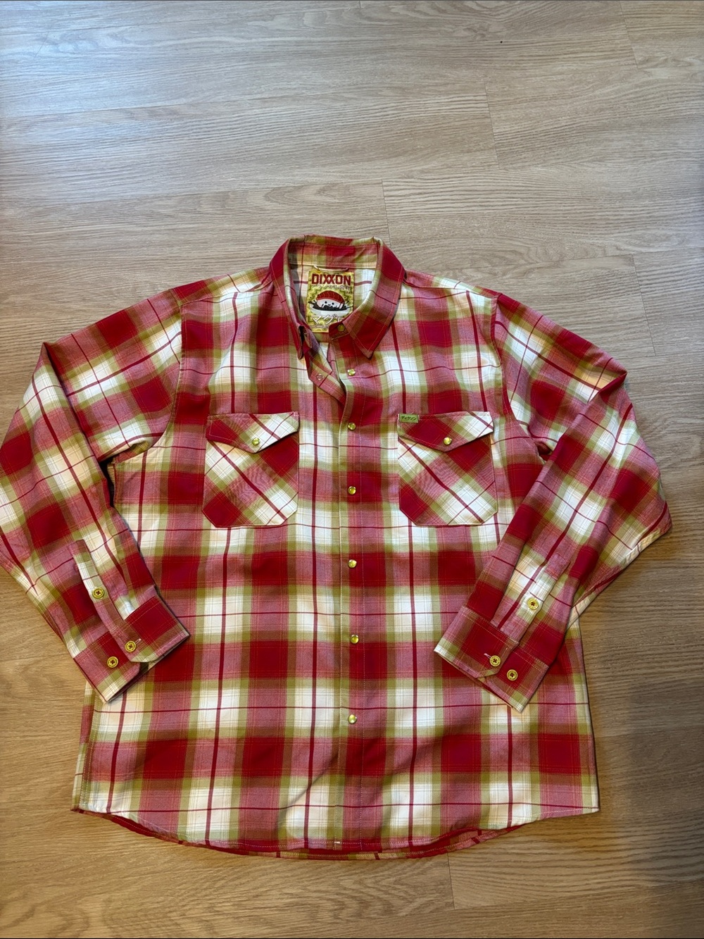 DIXXON Men’s 2XL Limited The Maguro Flannel Sushi Japan Series Red Green White